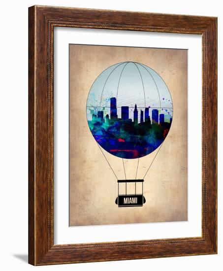 Miami Air Balloon-NaxArt-Framed Art Print