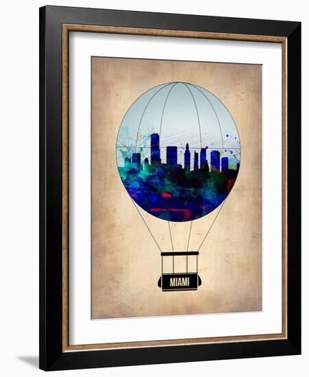 Miami Air Balloon-NaxArt-Framed Art Print