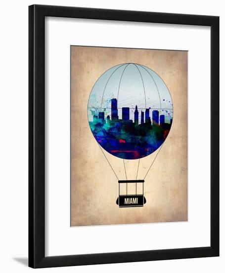 Miami Air Balloon-NaxArt-Framed Art Print