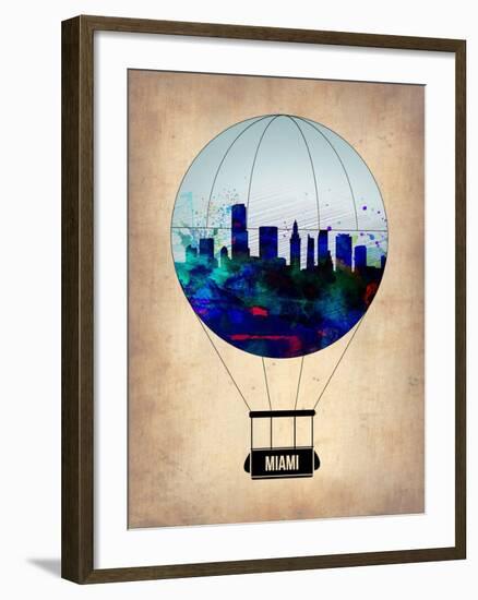 Miami Air Balloon-NaxArt-Framed Art Print