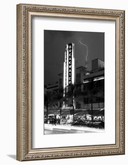 Miami Beach Art Deco District - The Breakwater Hotel South Beach - Florida-Philippe Hugonnard-Framed Photographic Print