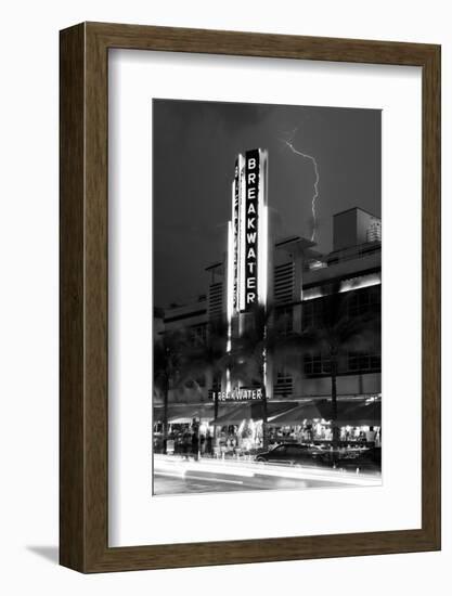 Miami Beach Art Deco District - The Breakwater Hotel South Beach - Florida-Philippe Hugonnard-Framed Photographic Print