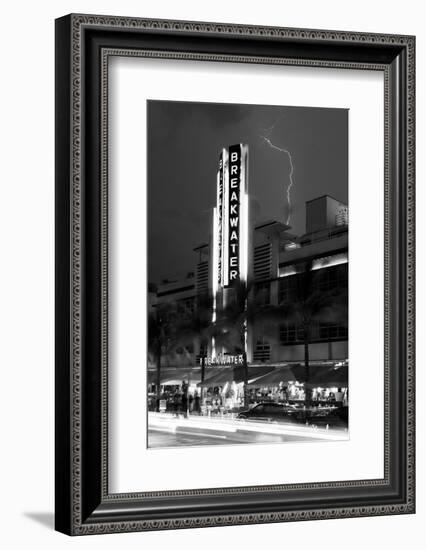 Miami Beach Art Deco District - The Breakwater Hotel South Beach - Florida-Philippe Hugonnard-Framed Photographic Print