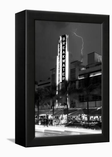 Miami Beach Art Deco District - The Breakwater Hotel South Beach - Florida-Philippe Hugonnard-Framed Premier Image Canvas