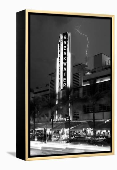 Miami Beach Art Deco District - The Breakwater Hotel South Beach - Florida-Philippe Hugonnard-Framed Premier Image Canvas