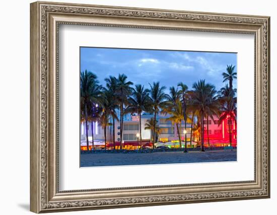 Miami Beach Florida at Sunset-Fotomak-Framed Photographic Print