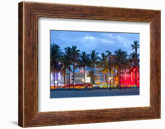 Miami Beach Florida at Sunset-Fotomak-Framed Photographic Print