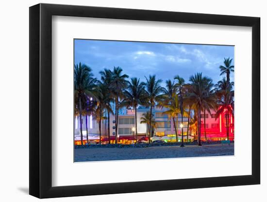 Miami Beach Florida at Sunset-Fotomak-Framed Photographic Print