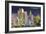 Miami Beach, Florida - City Scene at Night-Lantern Press-Framed Art Print