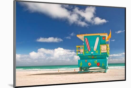 Miami Beach Florida, Lifeguard House-Fotomak-Mounted Photographic Print