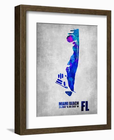 Miami Beach Florida-NaxArt-Framed Art Print