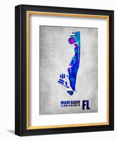 Miami Beach Florida-NaxArt-Framed Art Print