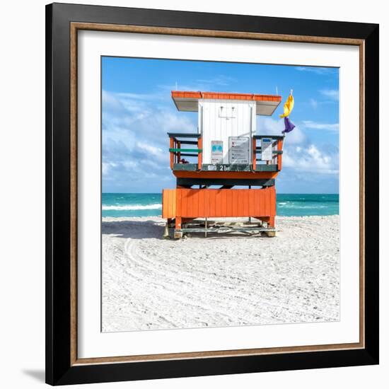 Miami Beach I-Richard Silver-Framed Art Print