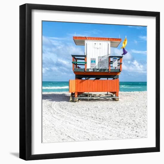 Miami Beach I-Richard Silver-Framed Art Print