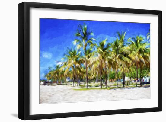 Miami Beach II - In the Style of Oil Painting-Philippe Hugonnard-Framed Giclee Print