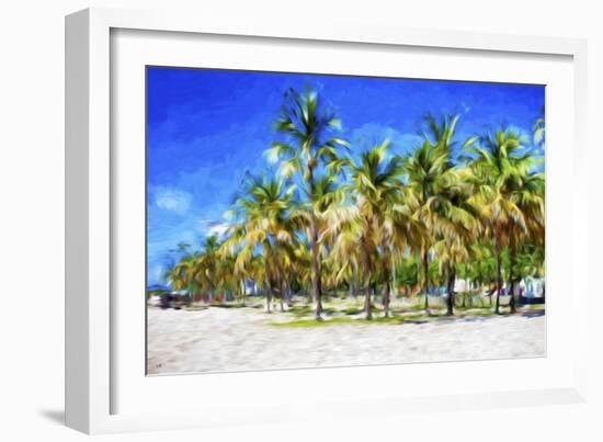 Miami Beach II - In the Style of Oil Painting-Philippe Hugonnard-Framed Giclee Print