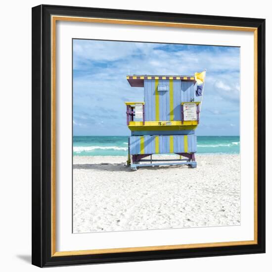 Miami Beach III-Richard Silver-Framed Art Print