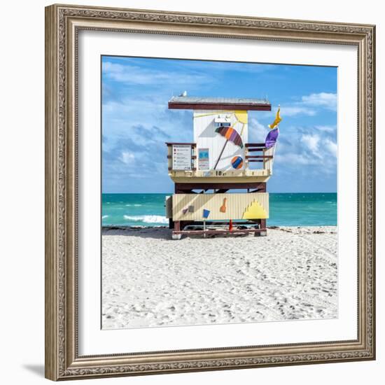 Miami Beach IV-Richard Silver-Framed Art Print