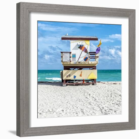 Miami Beach IV-Richard Silver-Framed Art Print