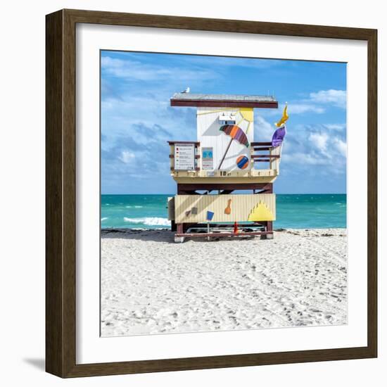 Miami Beach IV-Richard Silver-Framed Art Print