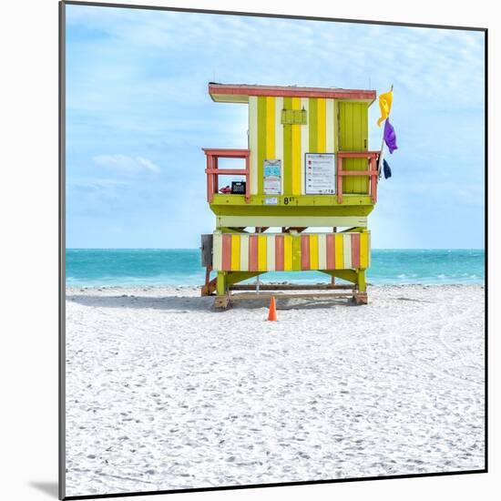 Miami Beach IX-Richard Silver-Mounted Art Print