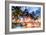 Miami Beach Night - In the Style of Oil Painting-Philippe Hugonnard-Framed Giclee Print