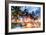 Miami Beach Night - In the Style of Oil Painting-Philippe Hugonnard-Framed Giclee Print