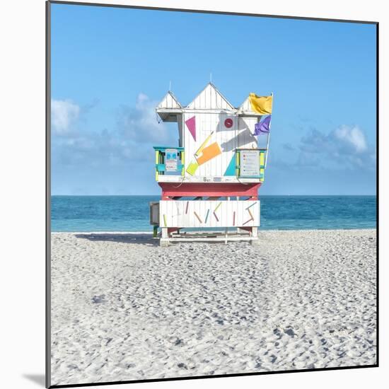 Miami Beach V-Richard Silver-Mounted Art Print