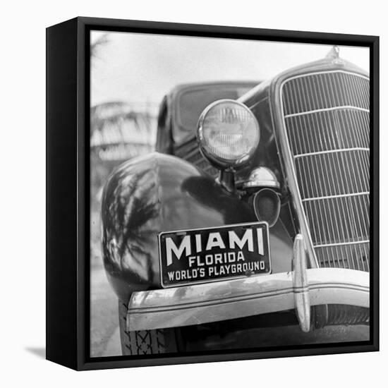 Miami Beach-Alfred Eisenstaedt-Framed Premier Image Canvas