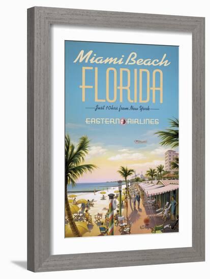 Miami Beach-Kerne Erickson-Framed Giclee Print