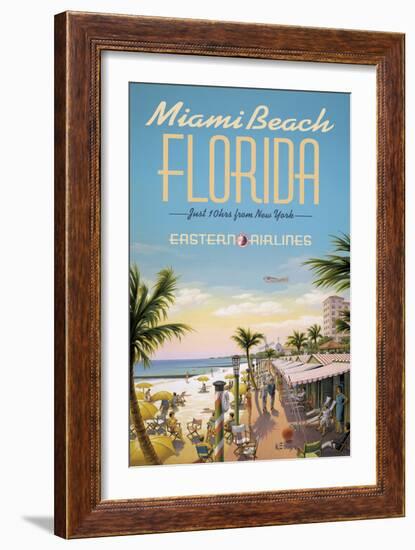 Miami Beach-Kerne Erickson-Framed Giclee Print