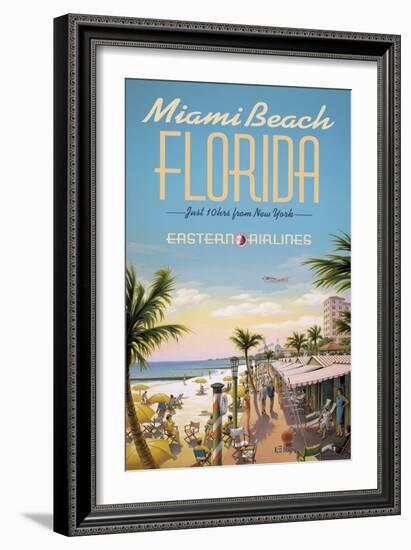 Miami Beach-Kerne Erickson-Framed Giclee Print