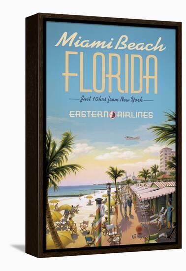 Miami Beach-Kerne Erickson-Framed Premier Image Canvas