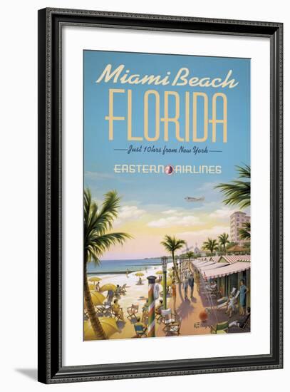 Miami Beach-Kerne Erickson-Framed Giclee Print