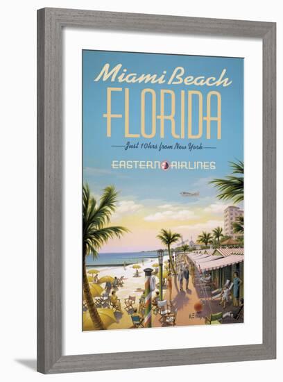 Miami Beach-Kerne Erickson-Framed Giclee Print