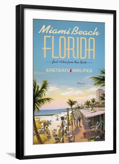 Miami Beach-Kerne Erickson-Framed Giclee Print
