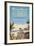 Miami Beach-Kerne Erickson-Framed Giclee Print