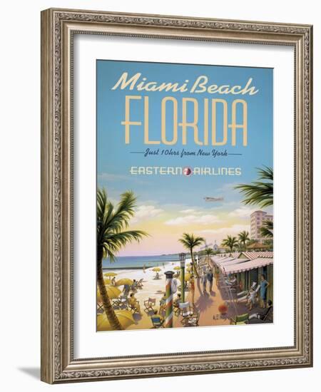 Miami Beach-Kerne Erickson-Framed Art Print