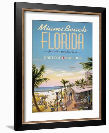 Miami Beach-Kerne Erickson-Framed Art Print