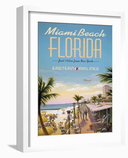 Miami Beach-Kerne Erickson-Framed Art Print