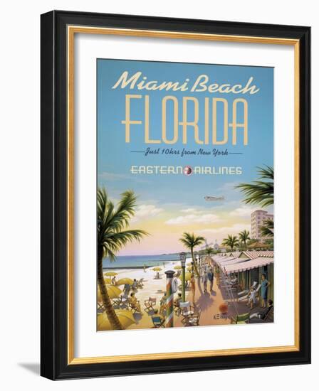 Miami Beach-Kerne Erickson-Framed Art Print