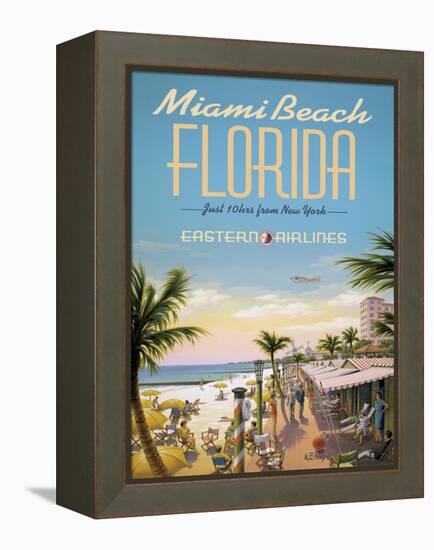 Miami Beach-Kerne Erickson-Framed Stretched Canvas