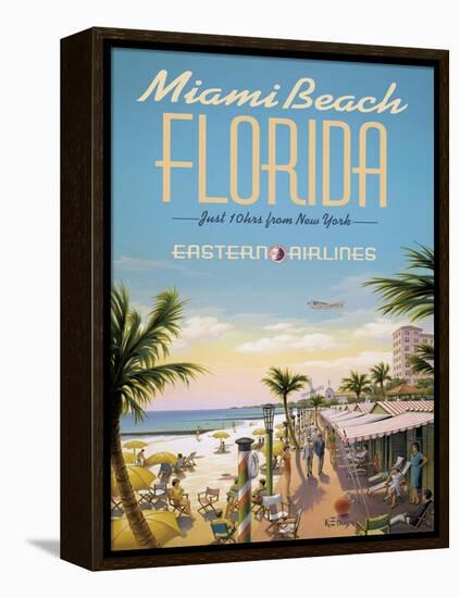 Miami Beach-Kerne Erickson-Framed Stretched Canvas