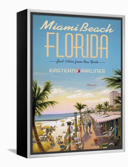 Miami Beach-Kerne Erickson-Framed Stretched Canvas