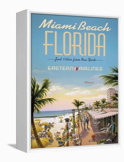 Miami Beach-Kerne Erickson-Framed Stretched Canvas