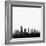 Miami City Skyline - Black-NaxArt-Framed Art Print