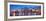 Miami City Skyline Panorama at Dusk with Urban Skyscrapers and Bridge over Sea with Reflection-Songquan Deng-Framed Photographic Print