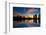 Miami City Skyline Panorama at Dusk-prochasson-Framed Photographic Print