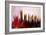 Miami Downtown Skyline-NaxArt-Framed Art Print