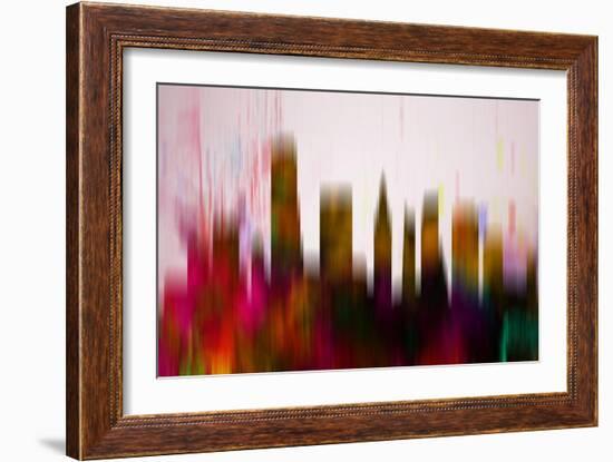 Miami Downtown Skyline-NaxArt-Framed Art Print